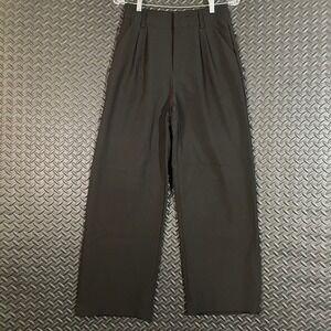 Kong Design Wide Leg Cropped Dress Pants High Waist Career Casual Women's Size M